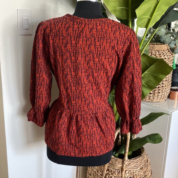 Anthropologie Peplum Top - Picture 4 of 9